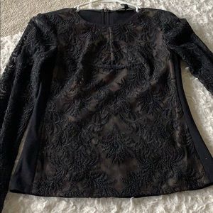 Black lace top